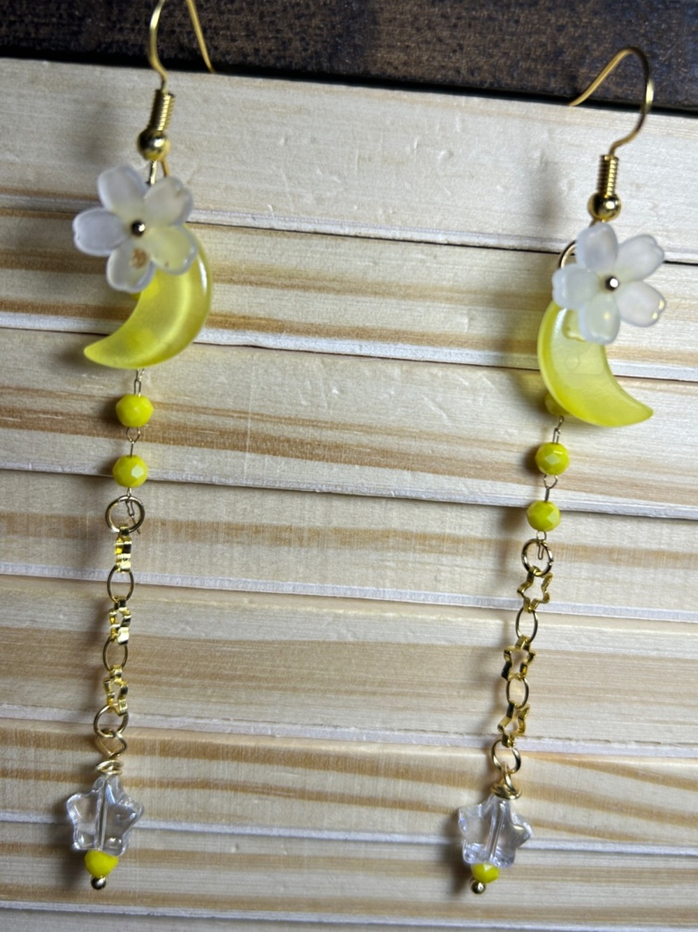 3/$25 Moon & Flower Dangle Earrings